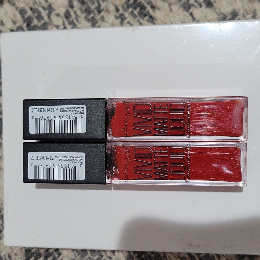Get 2 #35 Rebel Red Liquid Lipstick Maybelline